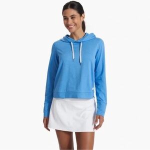 Vuori Women's Halo Essential Hoodie Baltic Heather